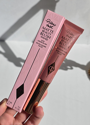 Кремові матові рум'яна charlotte tilbury matte beauty blush wands pillow talk 12 мл