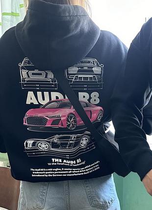 Чоловіче худі audi r8 чорне
