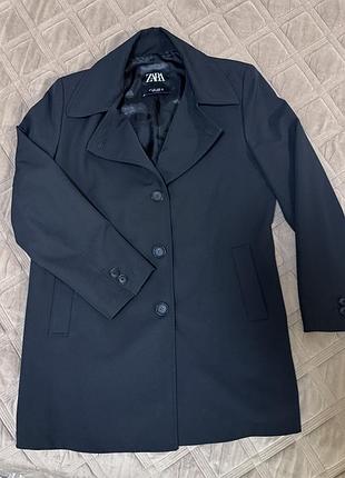 Плащ жіночий zara прямий чорний