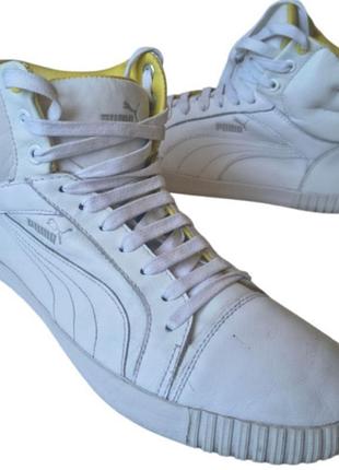 Шкіряні високі кросівки хайтопи puma se / puma way 1 оригінал — розмір 40.5