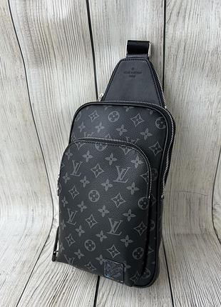 Мужская кожаная сумка-слинг avenue slingbag pm люкс 3