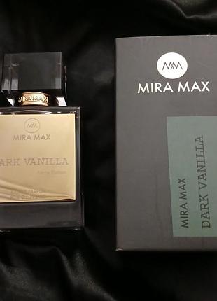 Духи унисекс "dark vanilla" mira max 50ml (аромат напоминает mancera black vanilla)