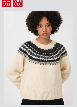 Светр fair isle uniqlo