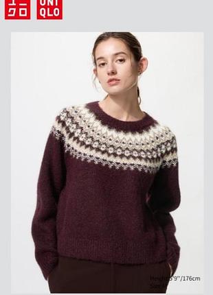 Светр fair isle uniqlo