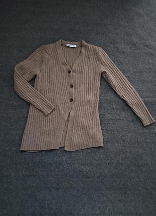 Кардиган zara в составе шерсть 2