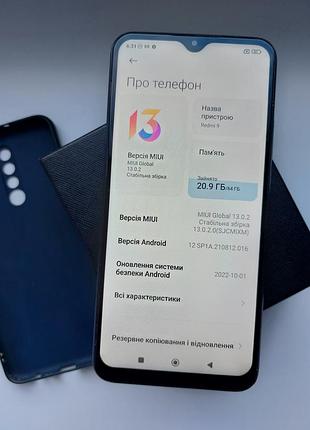 Xiaomi redmi 9 4+1/64 gb carbon grey