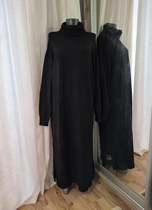 Теплое с разрезиками по бокам платье 👗 2