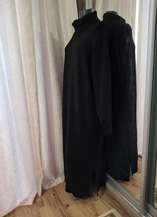 Теплое с разрезиками по бокам платье 👗 3