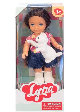 Игровой набор "кукла адель с любимцем" (4618), брюнетка в костюме