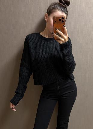 Светр жіночий теплий чорний