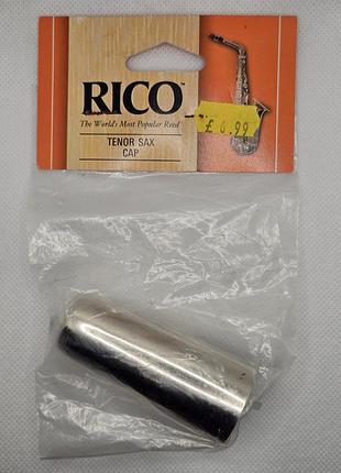 Металлический колпачок для мундштука тенор-саксофона rico tenor sax cap оригинал сша новый