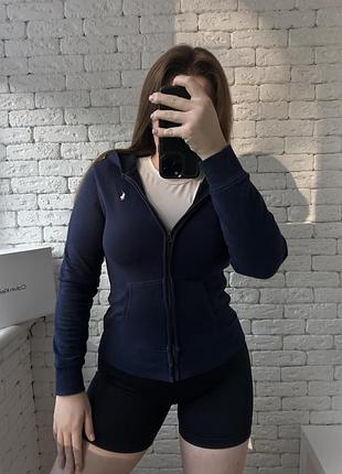 Жіноче худі ralph  lauren на змійці, синє