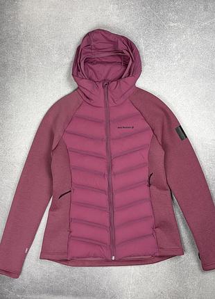 Jack wolfskin tasman куртка гібрид мікро пуховик l бузковий фіолетовий нюдовий теплий