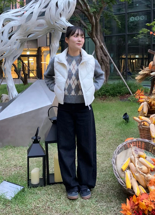 Свитер uniqlo с узором argyle 3
