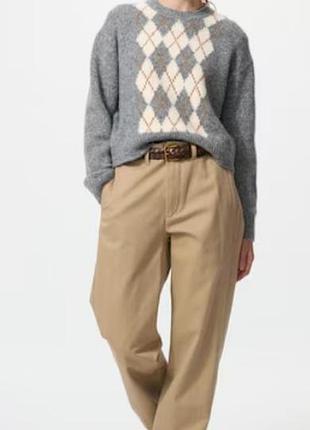 Свитер uniqlo с узором argyle 4