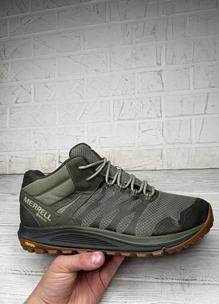 Крутые кроссовки полуботинки merrell nova ii mid gore-tex