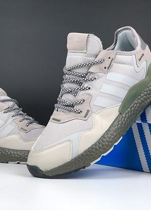 Мужские кроссовки adidas nite jogger boost серые
