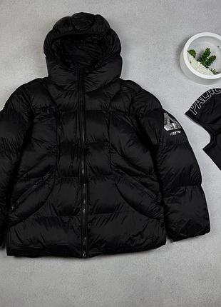 Брендовый зимний пуховик palace pertex quantum / palace winter jacket / черный дутый пуховик палас / пуховик palace с капюшоном / мужская куртка pal