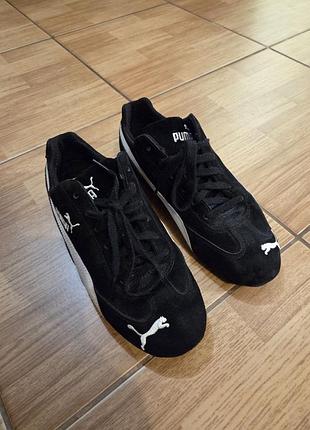 Кросівки жіночі puma speedcat og чорні замшеві