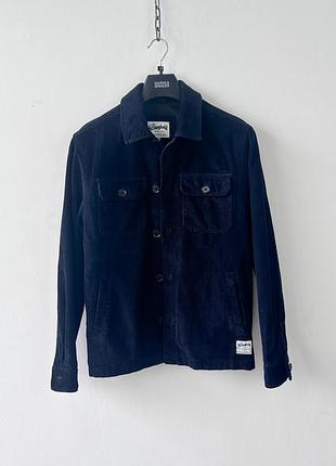 Сорочка овершот куртка the stronghold los angeles men corduroy chore overshirt jacket navy xs
