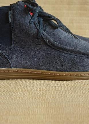 Высокие замшевые мокасины сине-серого цвета diesel италия. 43 р.( 28 см.)
