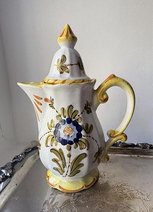Молочник deruta майоліка з кришкою