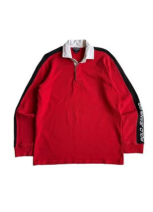 Регбойка винтажная polo jeans co polo ralph lauren (m-l)