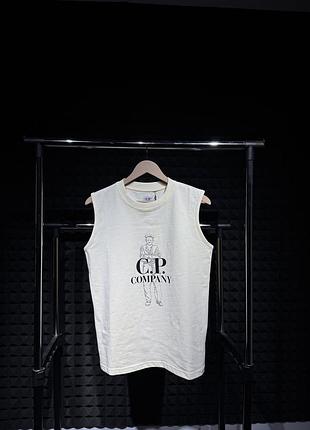 Майка чоловіча cp company біла