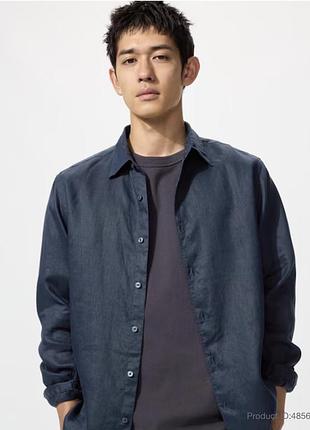 Чоловіча льона сорочка uniqlo сток