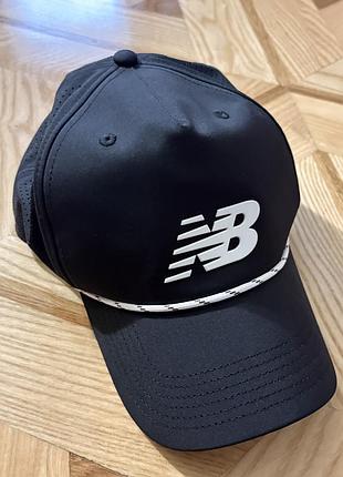 Бейсболка чоловіча new balance чорна, one size