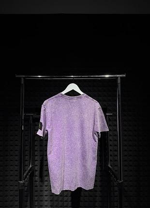 Футболка чоловіча stone island фіолетова
