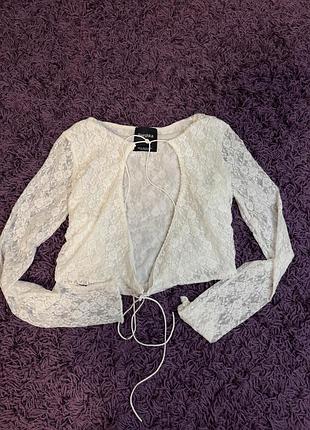 Мереживна кофта bershka