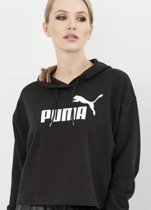 Стильне худі кофта puma ess cropped s/m оверсайз ідеальний стан