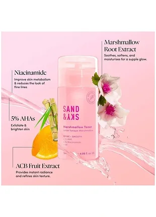 Тонер sand & sky marshmallow toner 120ml 2