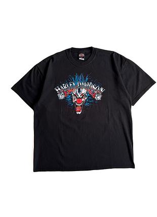 Черная винтажная футболка y2k harley davidson 2006 made in Ausa (2xl)