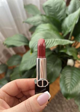 Помада для губ dior rouge dior, червона