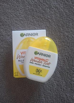 Крем для обличчя garnier vitamin c wonder tint spf 50+, 40 мл
