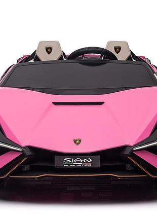 Детский электромобиль с покраской и функцией дрифта lamborghini sian (qls-6988p)