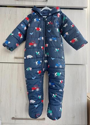 Брендовый комбинезон joules для мальчика 9-12м 74-80см демисезон
