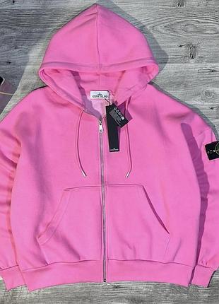 Світшот жіночий stone island рожевий xs/s