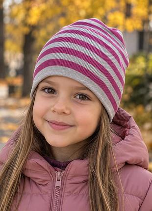 Шапка на дівчинку на 4-8 років