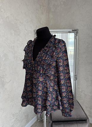 Блуза sezane 100% шовк 2