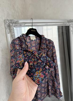 Блуза sezane 100% шовк 9