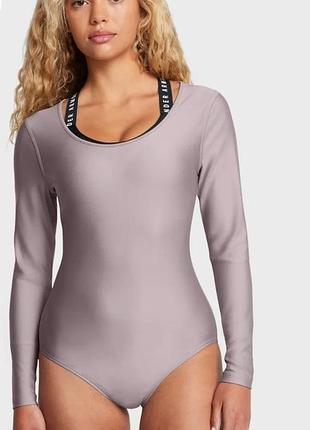Женское пудровое боди vanish leotard ander armour