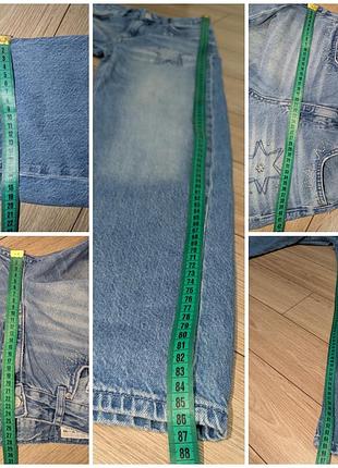 Прямые широкие джинсы zara 9