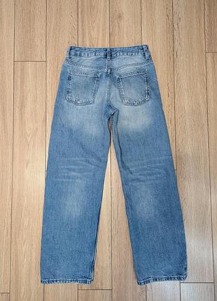 Прямые широкие джинсы zara 6