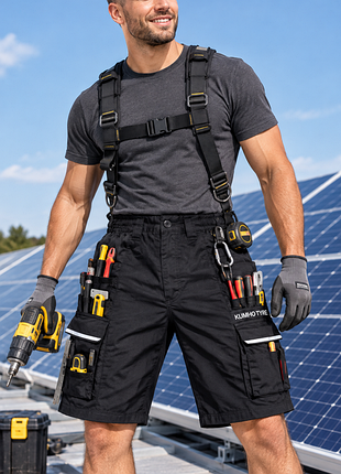 Чоловічі робочі шорти work-guard чорні xl бавовна / поліестер