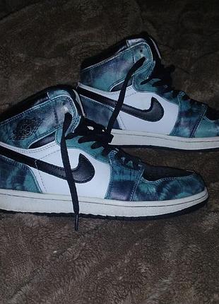 Nike air jordan 1 retro high og "tie-dye" (39 розмір) — оригінал, гарний стан