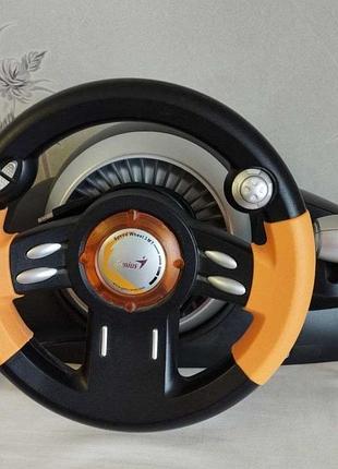 Игровой руль с педалями genius speed wheel 3 мт
