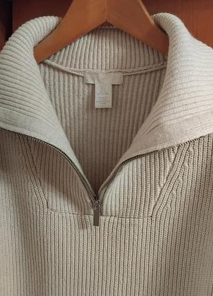 Джемпер свитер в рубчик на молнии от h&m 7
